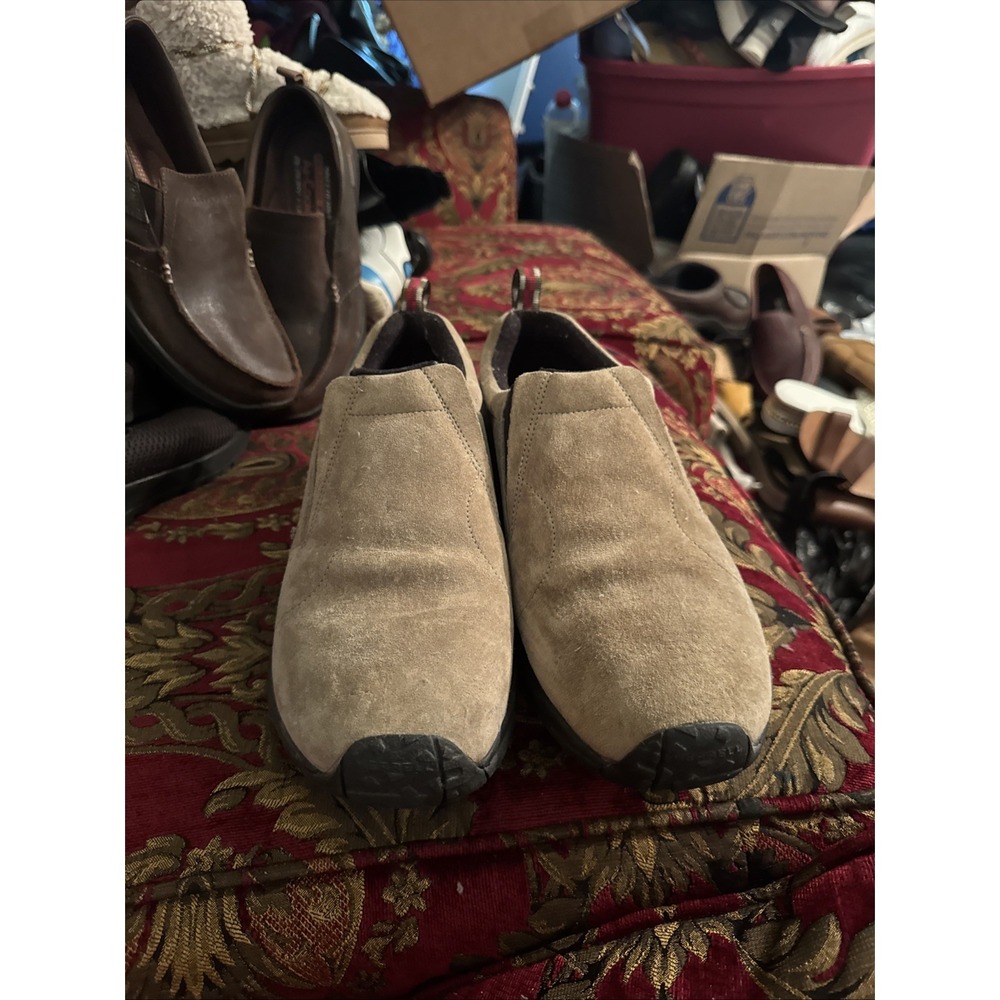 Merrell "Jungle Moc Classic Taupe" Suede Mocs Women's 13 EUC